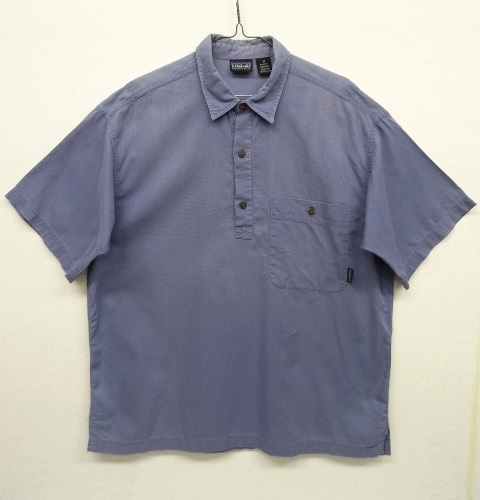 画像: 90'S PATAGONIA 半袖 プルオーバーシャツ ブルー (VINTAGE) 「S/S Shirt」 入荷しました。