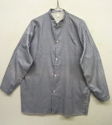 画像: チェコ軍 スタンドカラー プリズナーシャツ ストライプ柄 (DEADSTOCK) 「L/S Shirt」 入荷しました。