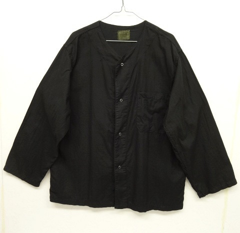 画像: 60'S アメリカ軍 US ARMY ドットボタン パジャマシャツ BLACK (VINTAGE) 「L/S Shirt」 入荷しました。