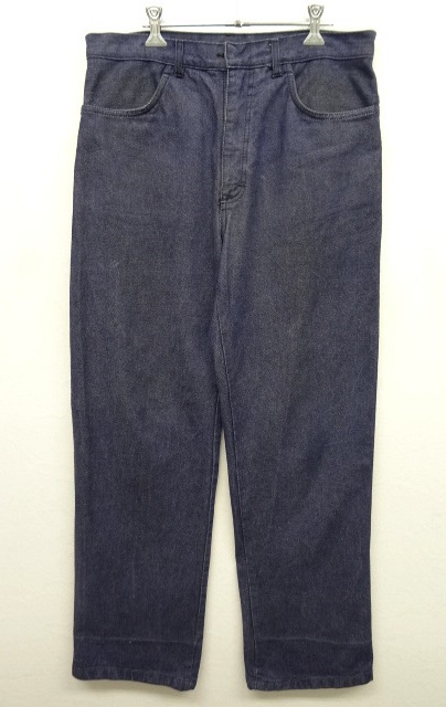 画像: 70'S UNKNOWN ユーロワーク バットダイ デニム ririジップ INDIGO (VINTAGE) 「Bottoms」 入荷しました。