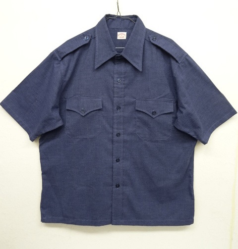 画像: 80'S BROOKS BROTHERS 半袖 サファリシャツ ネイビー (VINTAGE) 「S/S Shirt」 入荷しました。