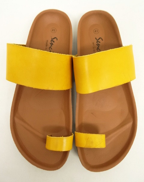 画像: SENCILLO レザーストラップ サンダル YELLOW スペイン製 (NEW) 「Shoes」 入荷しました。
