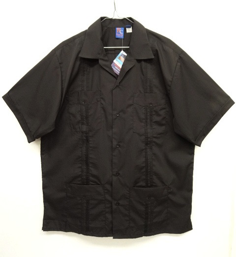 画像: RENATO COLLEZIONE 半袖 キューバシャツ ブラック USA製 (NEW) 「S/S Shirt」 入荷しました。