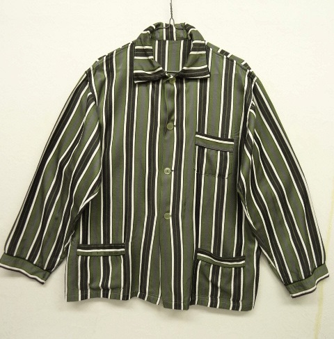 画像: 80'S ユーロヴィンテージ サテン パジャマシャツ ストライプ柄 (VINTAGE) 「L/S Shirt」 入荷しました。