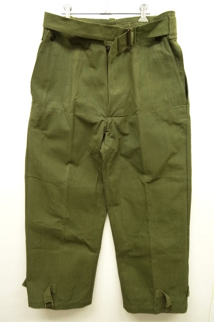 画像: 50'S フランス軍 エプロン付き モーターサイクル オーバーパンツ サイズ1 (DEADSTOCK) 「Bottoms」 入荷しました。