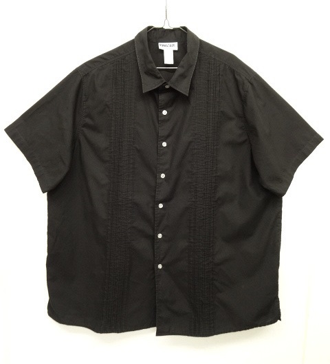 画像: KING SIZE プリーツ入り 半袖シャツ BLACK 2XL (USED) 「S/S Shirt」 入荷しました。