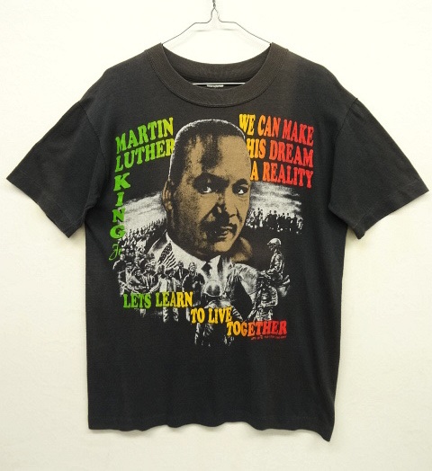 画像: 90'S MARTIN LUTHER KING Jr キング牧師 シングルステッチ 両面プリント Tシャツ (VINTAGE) 「T-Shirt」 入荷しました。
