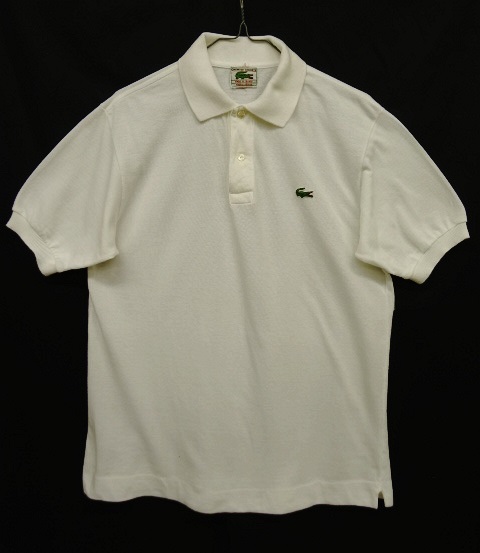 画像: 60'S CHEMISE LACOSTE ポロシャツ ホワイト フランス製 (VINTAGE) 「S/S Polo」 入荷しました。