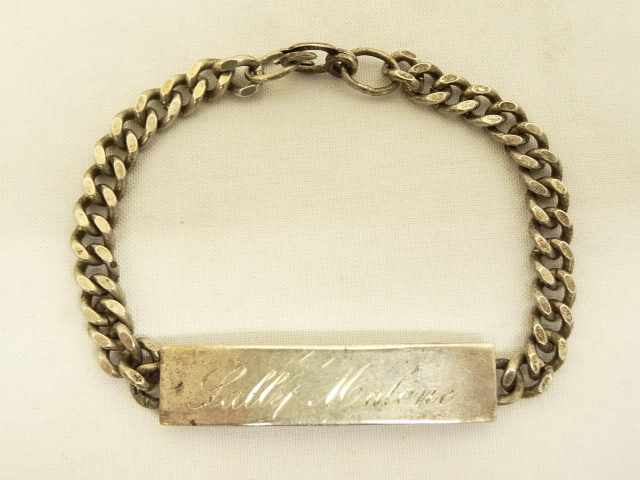 画像: IDプレート チェーンブレスレット シルバー (VINTAGE) 「Accessories」 入荷しました。