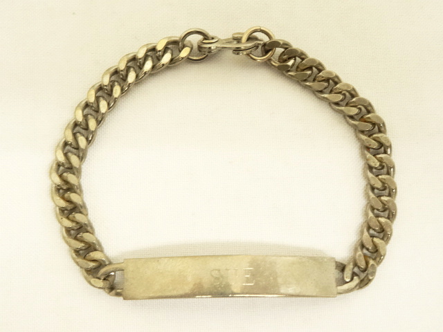 画像: IDプレート チェーンブレスレット シルバー (VINTAGE) 「Accessories」 入荷しました。