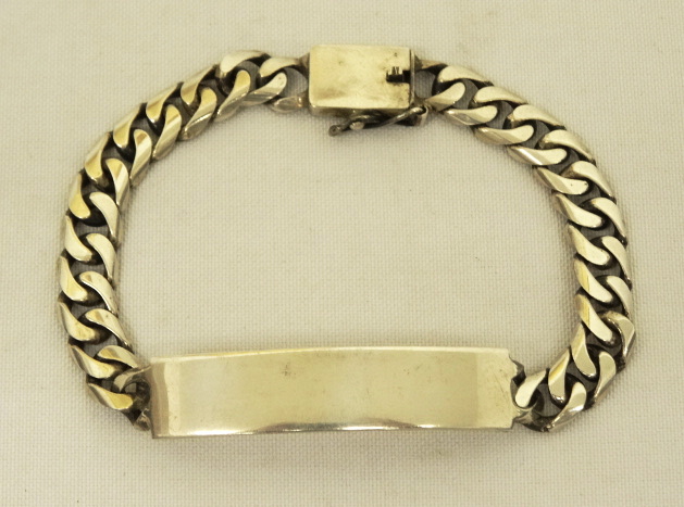 画像: IDプレート チェーンブレスレット シルバー (VINTAGE) 「Accessories」 入荷しました。