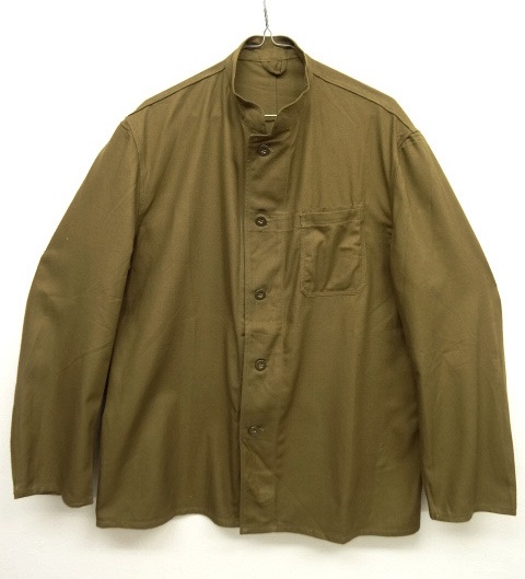 画像: 60'S チェコ軍 スタンドカラー ワークジャケット カーキ（ブラウン系） (DEADSTOCK) 「Jacket」 入荷しました。