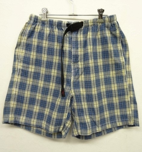 画像: 90'S GRAMICCI 旧ロゴ ベルト付き ショーツ チェック柄 USA製 (VINTAGE) 「Shorts」 入荷しました。
