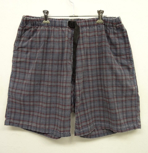 画像: 90'S GRAMICCI 旧ロゴ ベルト付き ショーツ チェック柄 USA製 (VINTAGE) 「Shorts」 入荷しました。