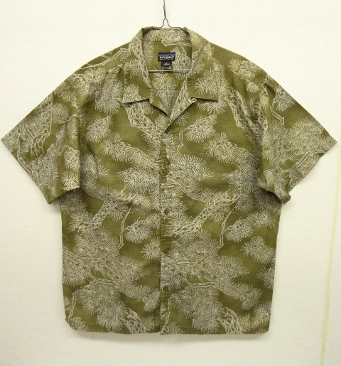 画像: 00'S PATAGONIA オーガニックコットン 半袖 アロハシャツ オリーブ (VINTAGE) 「S/S Shirt」 入荷しました。
