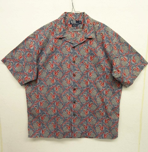 画像: 90'S RALPH LAUREN "CLAYTON" コットン 半袖 オープンカラーシャツ 総柄 (VINTAGE) 「S/S Shirt」 入荷しました。