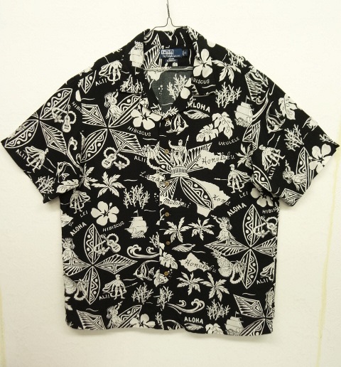 画像: 90'S RALPH LAUREN "CLASSIC FIT" レーヨン 半袖 オープンカラー アロハシャツ (VINTAGE) 「S/S Shirt」 入荷しました。