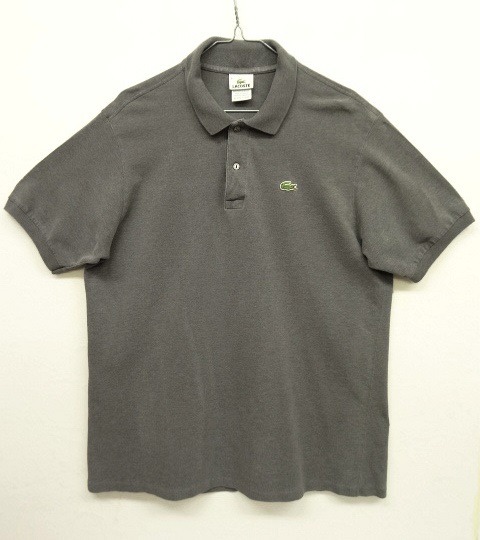 画像: 90'S CHEMISE LACOSTE ポロシャツ チャコール フランス製 (VINTAGE) 「S/S Polo」 入荷しました。