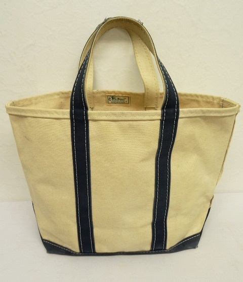 画像: 80'S LL Bean 2色タグ 耳付き キャンバス トートバッグ ネイビー USA製 (VINTAGE) 「Bag」 入荷しました。