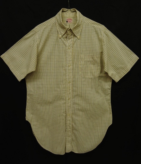 画像: 70'S BROOKS BROTHERS "6ボタン" 半袖 BDシャツ チェック柄 USA製 (VINTAGE) 「S/S Shirt」 入荷しました。
