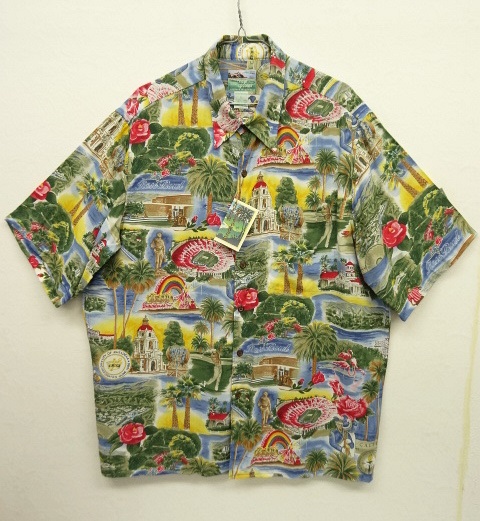 画像: 80'S REYN SPOONER "ROSE BOWL" ダイヤモンドヘッドタグ レーヨン アロハシャツ ハワイ製 (DEADSTOCK) 「S/S Shirt」 入荷しました。