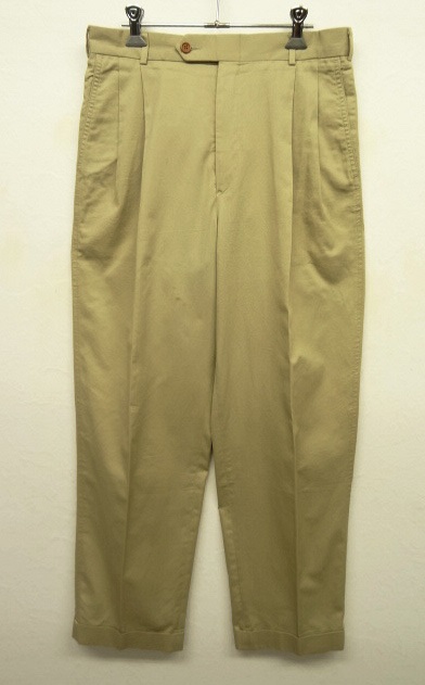 画像: 80'S BARRY BRICKEN ツープリーツ チノパン TALONジップ USA製 (VINTAGE) 「Bottoms」 入荷しました。
