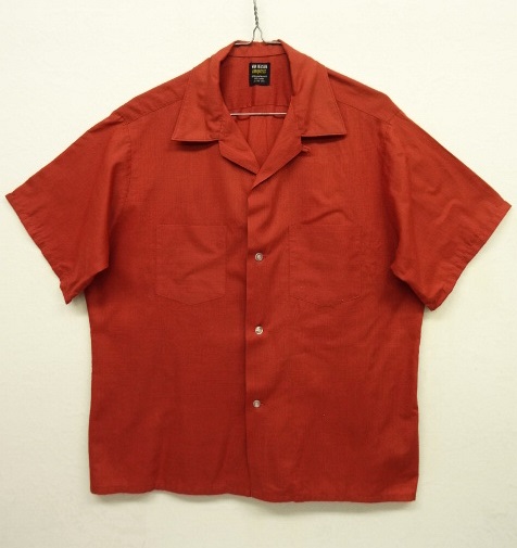 画像: 60'S VAN HEUSEN "VANOPRESS" オープンカラーシャツ BRICK (VINTAGE) 「S/S Shirt」 入荷しました。