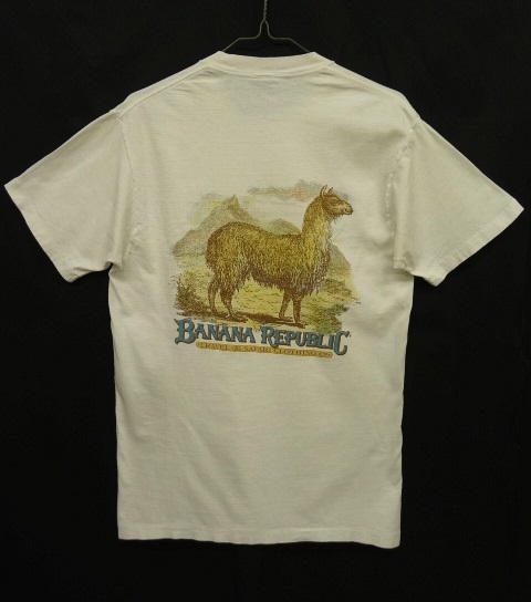 画像: 80'S BANANA REPUBLIC "アニマルプリント" ポケット付き Tシャツ (VINTAGE) 「T-Shirt」 入荷しました。