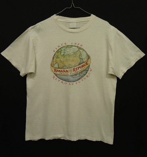 画像: 80'S BANANA REPUBLIC "地球儀プリント" Tシャツ (VINTAGE) 「T-Shirt」 入荷しました。