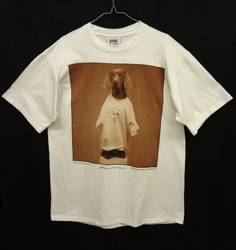 画像: 90'S WILLIAM WEGMAN x amfAR（エイズ研究財団） "MASCOT" 半袖Tシャツ USA製 (VINTAGE) 「T-Shirt」 入荷しました。