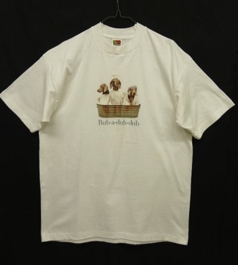 画像: 90'S WILLIAM WEGMAN "RUB-A-DUB-DUB" FOTOFOLIO製 半袖Tシャツ (VINTAGE) 「T-Shirt」 入荷しました。