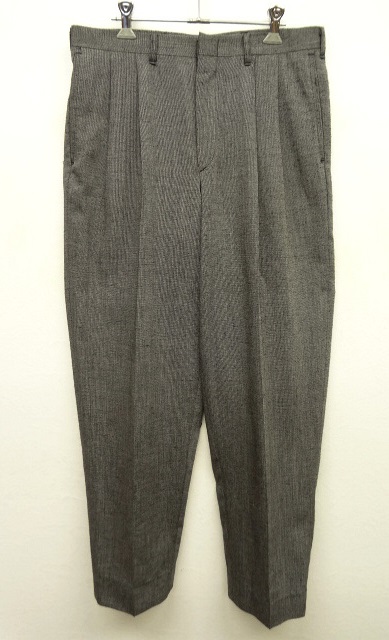 画像: FLORENZI ツープリーツ トラウザーズ スラックス DK GREY (VINTAGE) 「Bottoms」 入荷しました。