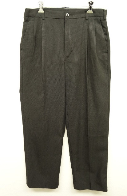 画像: GEOFFREY BEENE ツープリーツ トラウザーズ スラックス CHARCOAL (VINTAGE) 「Bottoms」 入荷しました。