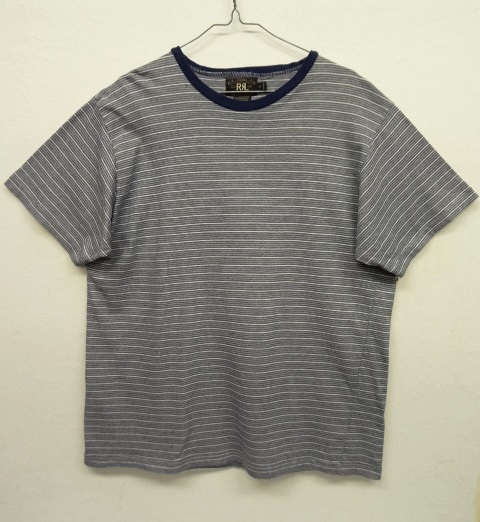 画像: 90'S RRL 初期 三ツ星タグ トリム Tシャツ ボーダー柄 (VINTAGE) 「T-Shirt」 入荷しました。