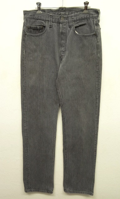 画像: 90'S LEVIS 501 ストライプデニム BLACK USA製 W31L32 (VINTAGE) 「Bottoms」 入荷しました。