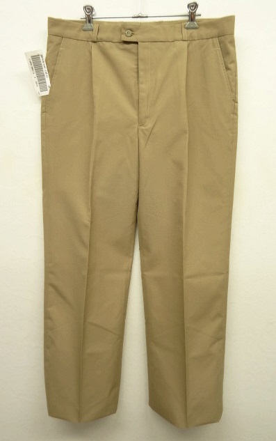 画像: フランス軍 "AIR FORCE" プリーツ入り ウールパンツ KHAKI (DEADSTOCK) 「Bottoms」 入荷しました。