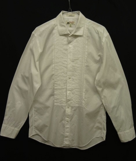 画像: J.CREW "LUDLOW" THOMAS MASON生地 フロントプリーツシャツ (USED) 「L/S Shirt」 入荷しました。