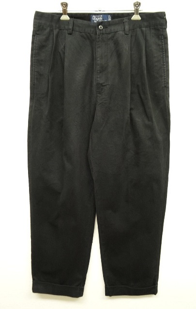 画像: 90'S RALPH LAUREN "HAMMOND PANT" ツープリーツ チノパンツ BLACK (VINTAGE) 「Bottoms」 入荷しました。