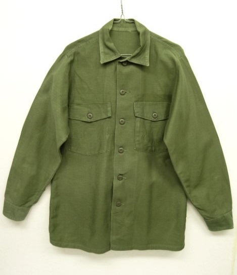画像: 60'S アメリカ軍 US ARMY OG107 コットンサテン ユーティリティシャツ (VINTAGE) 「L/S Shirt」 入荷しました。