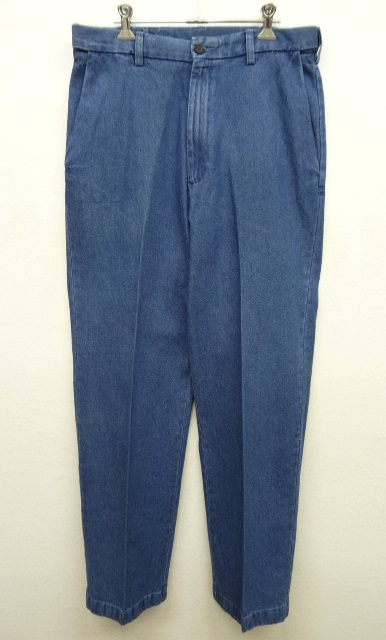 画像: HAGGER ノープリーツ デニム トラウザーズ インディゴ (USED) 「Bottoms」 入荷しました。
