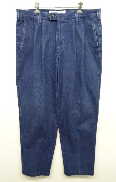 画像: DOCKERS ツープリーツ デニム トラウザーズ インディゴ USA製 (USED) 「Bottoms」 入荷しました。