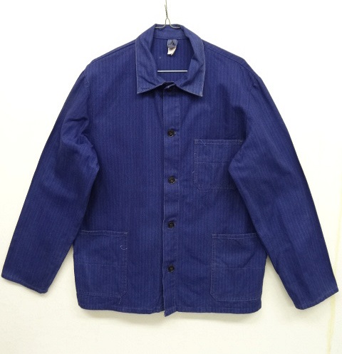画像: ユーロワーク HBT ワークジャケット カバーオール インディゴ (VINTAGE) 「Jacket」 入荷しました。
