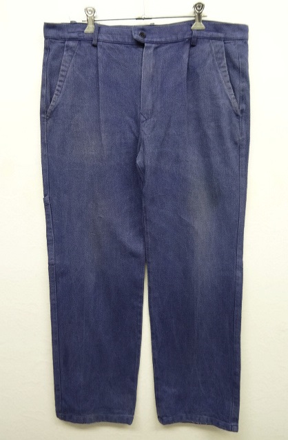 画像: ユーロヴィンテージ HBT ヘリンボーンツイル ワークパンツ BLUE (VINTAGE) 「Bottoms」 入荷しました。