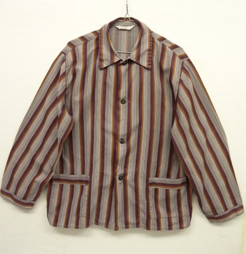 画像: 80'S ユーロヴィンテージ コットン パジャマシャツ ストライプ柄 (VINTAGE) 「L/S Shirt」 入荷しました。