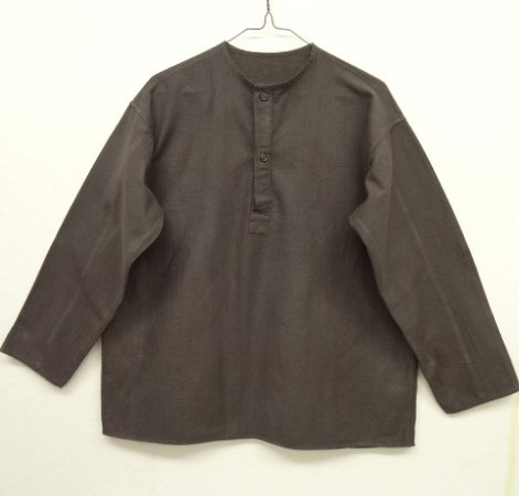 画像: 70'S ロシア軍 ヘンリーネック スリーピングシャツ 後染めチャコール (DEADSTOCK) 「L/S Shirt」 入荷しました。