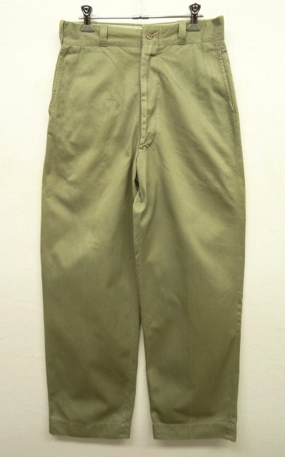 画像: 60'S アメリカ軍 US ARMY コットン100% チノパンツ アルミジップ (VINTAGE) 「Bottoms」 入荷しました。