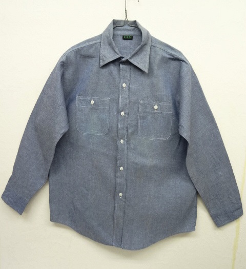 画像: 70'S ELY コットン100% シャンブレーシャツ USA製 (DEADSTOCK) 「L/S Shirt」 入荷しました。
