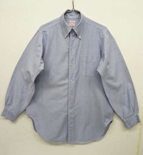 画像: 70'S BROOKS BROTHERS "6ボタン" オックスフォード BDシャツ ブルー USA製 (VINTAGE) 「L/S Shirt」 入荷しました。