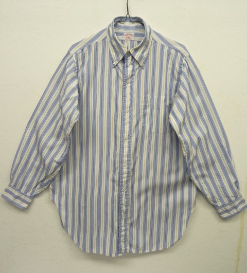 画像: 70'S BROOKS BROTHERS "6ボタン" ピンオックスフォード BDシャツ ストライプ USA製 (VINTAGE) 「L/S Shirt」 入荷しました。