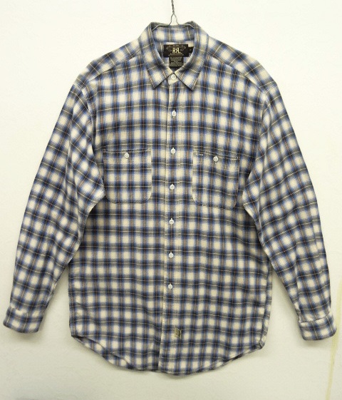 画像: 90'S RRL 初期 三ツ星タグ ワークシャツ オンブレチェック (VINTAGE) 「L/S Shirt」 入荷しました。